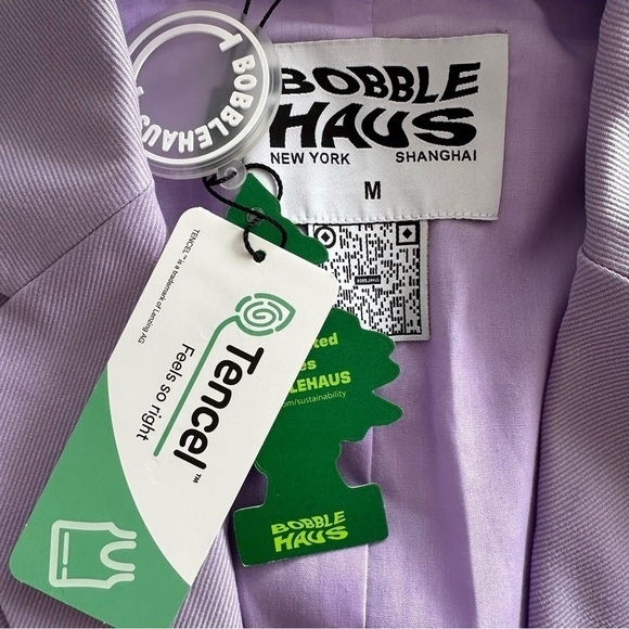 NEW BOBBLEHAUS Lavender Pastel Purple Utility Cargo Vest Size Medium - Picture 4 of 8